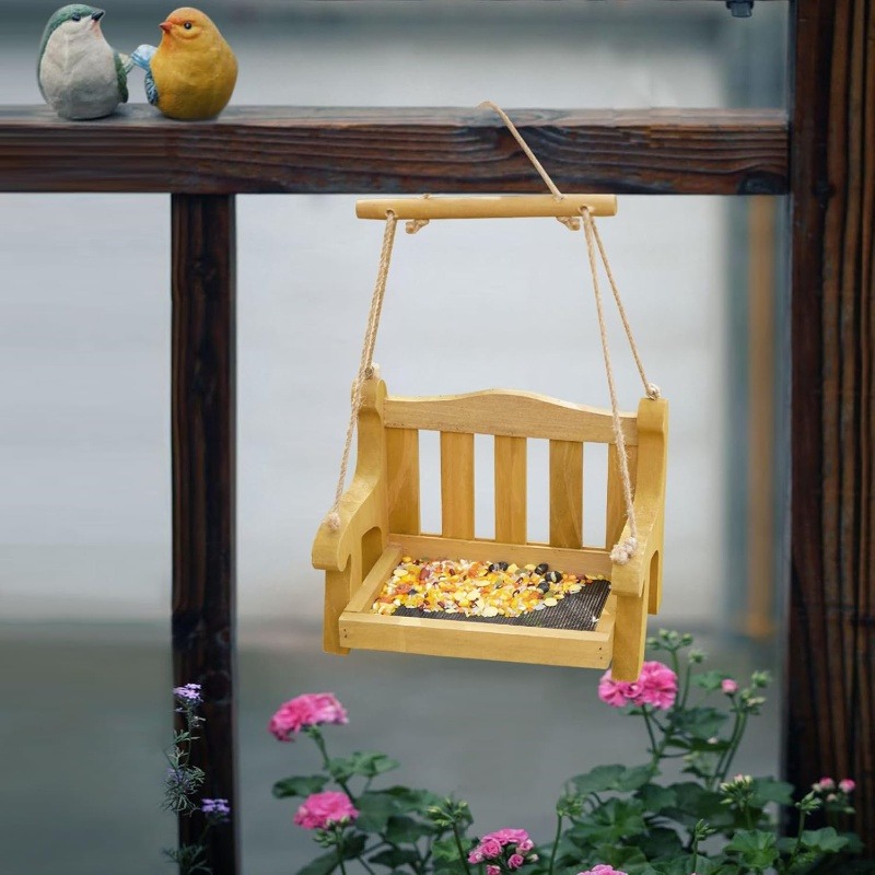 🔥Black Friday-🐦Swing Wild Bird Feeder Stand for Outside🌸