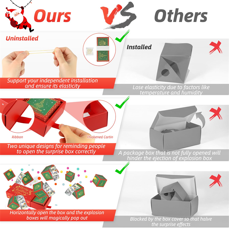 Christmas Surprise Gift Box Explosion for Money 