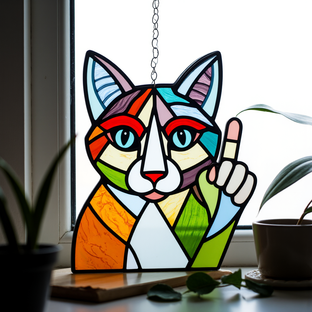 🤣Peek-a-Boo Middle Finger Cat