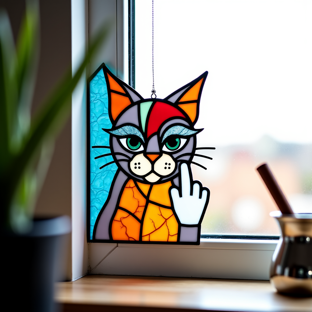 🤣Peek-a-Boo Middle Finger Cat