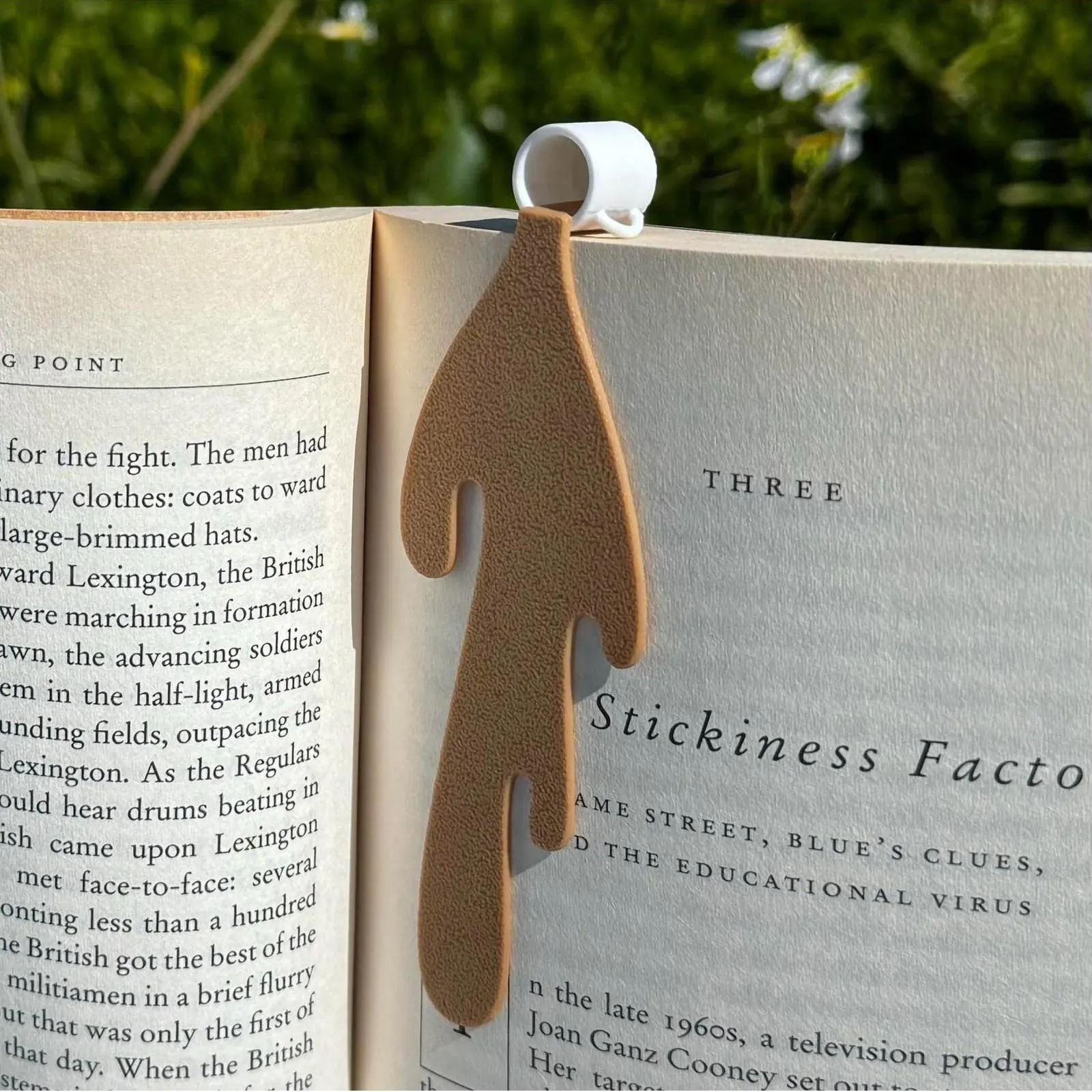 Spilled Coffee Bookmark-Cute Bookmarks Book Lovers Gifts