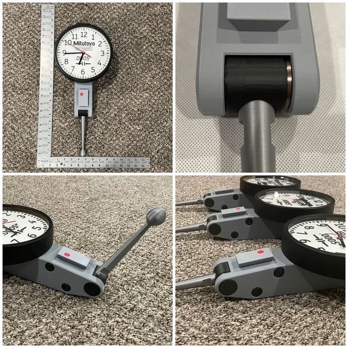 8" Dial Indicator Wall Clock