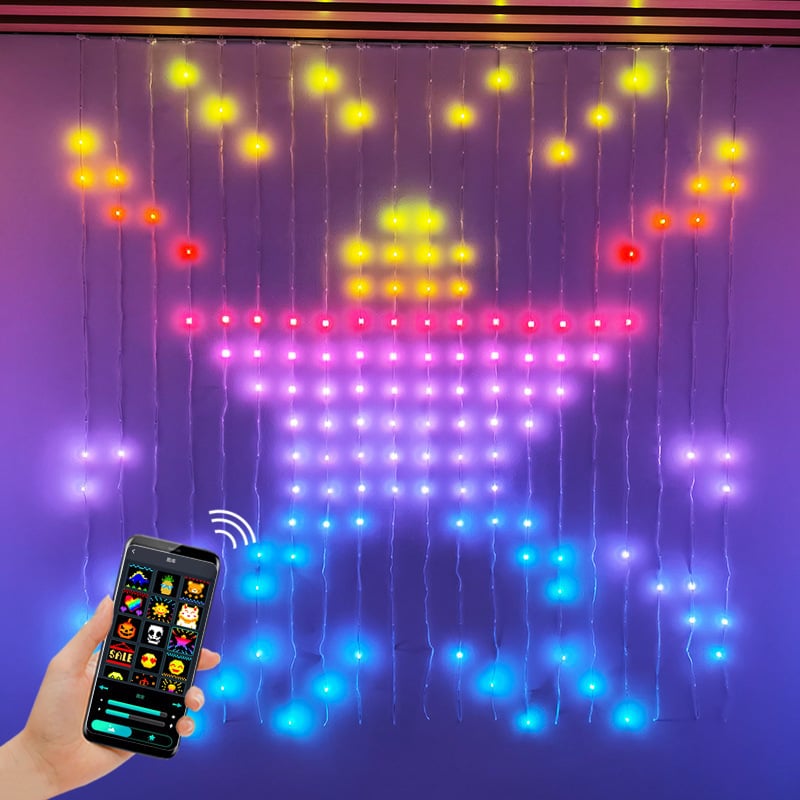 (🔥HOT SALE NOW 49% OFF) - Color Waves LED Curtain Sync LightS