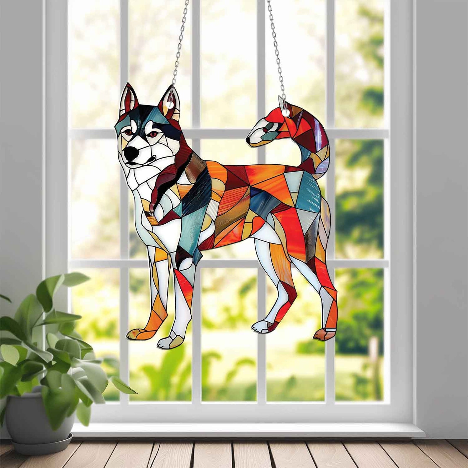 Cute Dog Window Hanging Gift