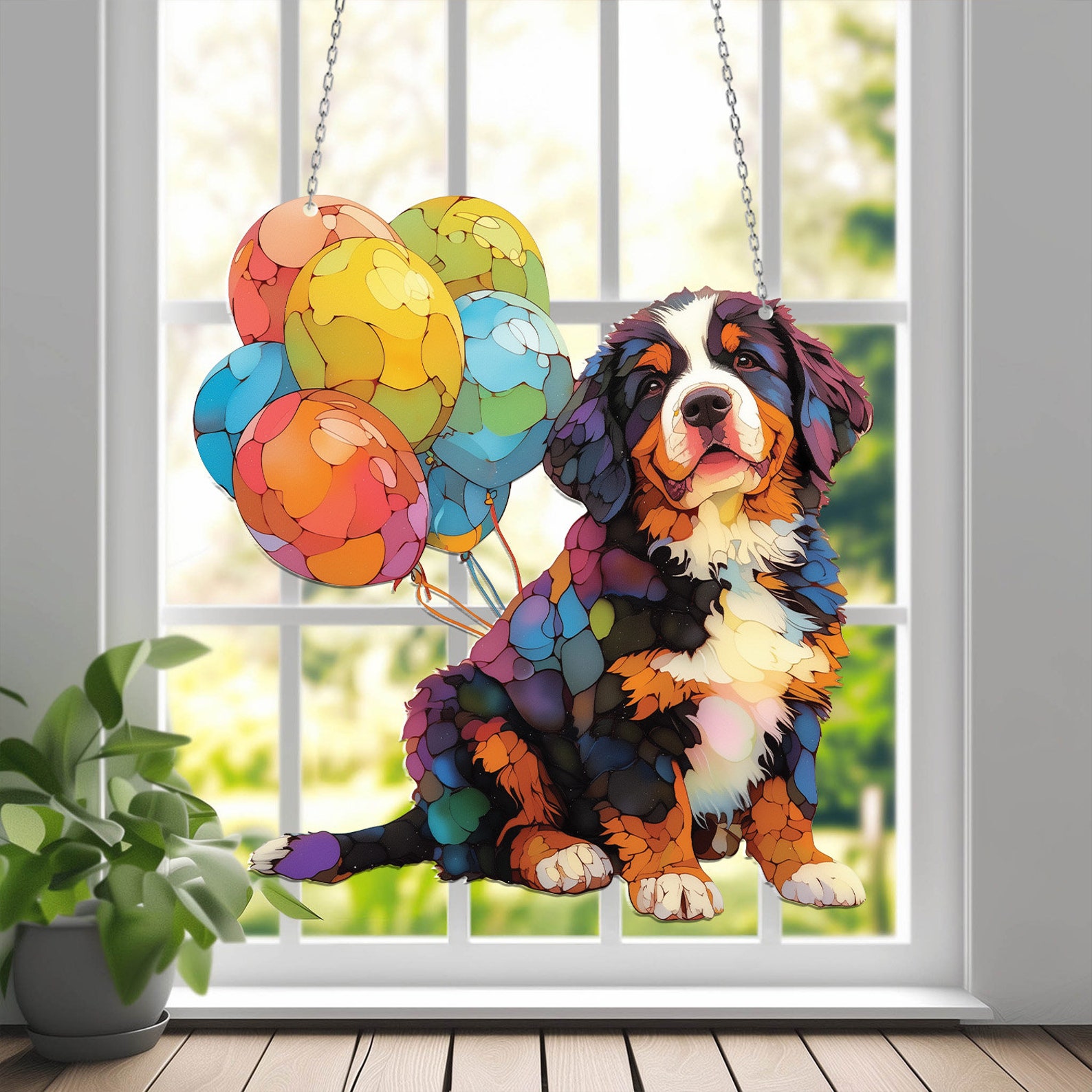 Cute Dog Window Hanging Gift