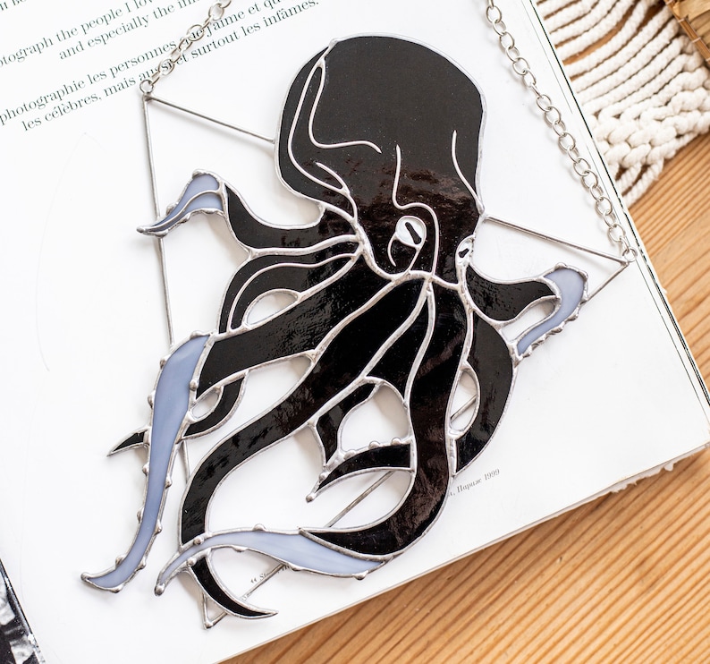 🐙Octopus Stained Suncatcher- Window Wall Hangings