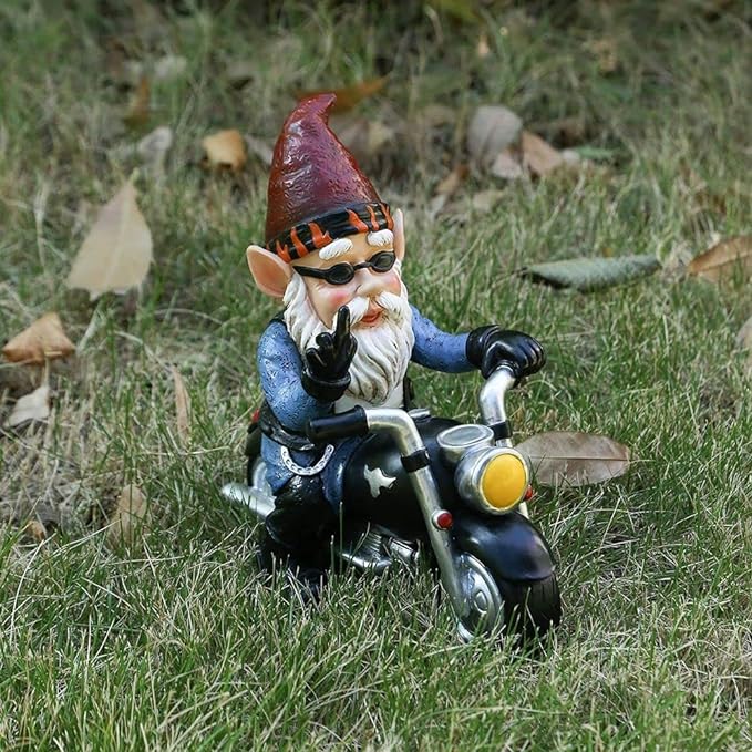 🔥BUY 2 FREE SHIPPING-Middle Finger Dwarf Motorcycle😂