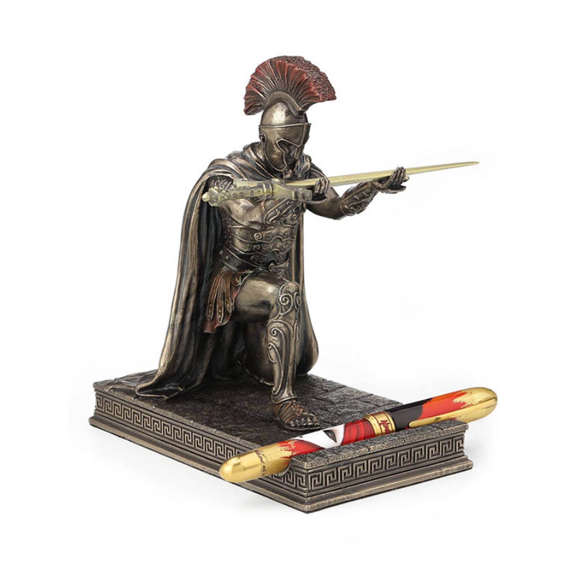 🔥Hot Sale 50% OFF🔥Greece Commander Statue Desk Decoration Pen Holder