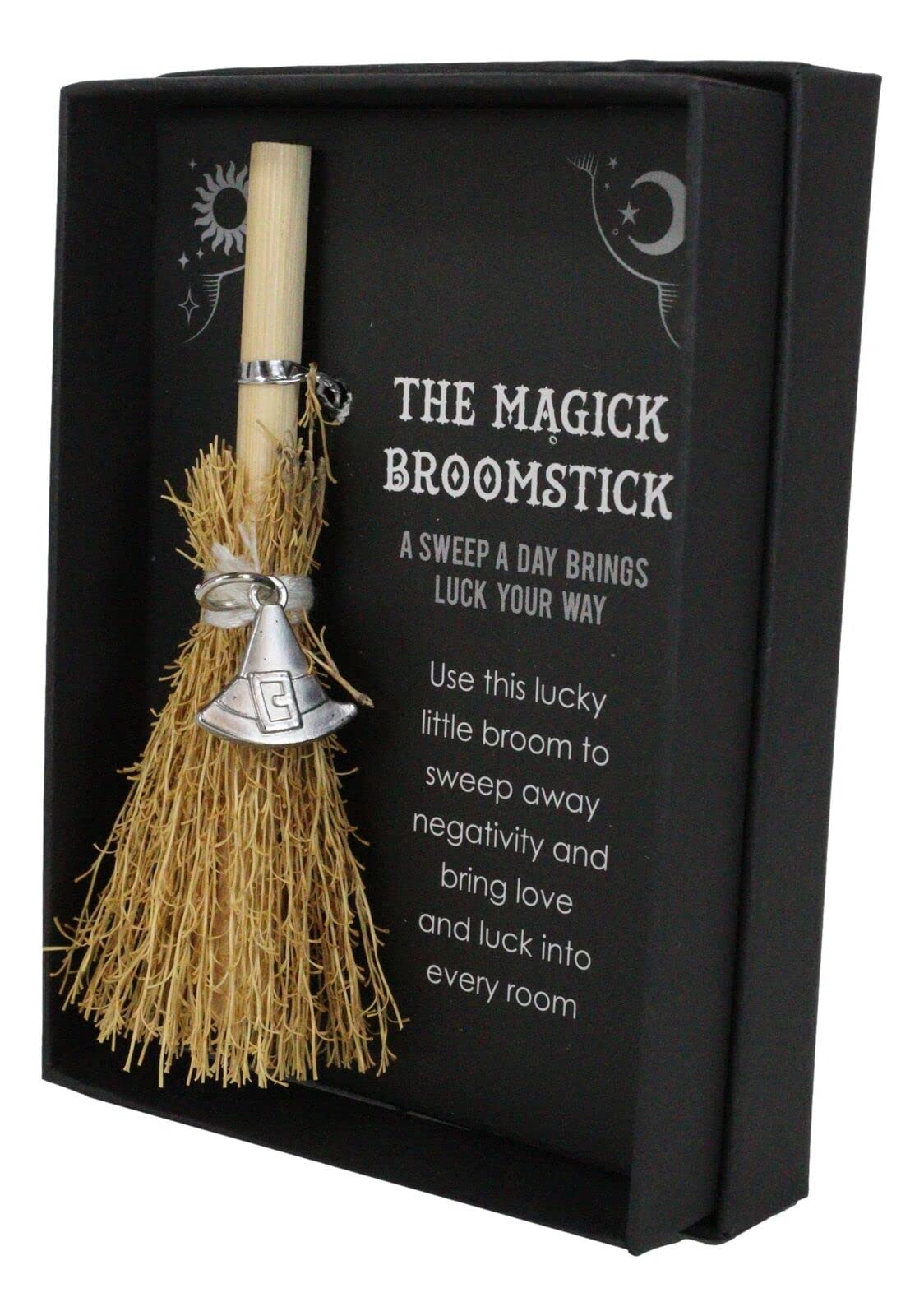 🧹WITCH HAT MINI MAGICK BROOMSTICK🧙‍♀️