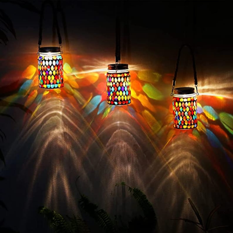 Solar Mosaic Waterproof Night Lanterns