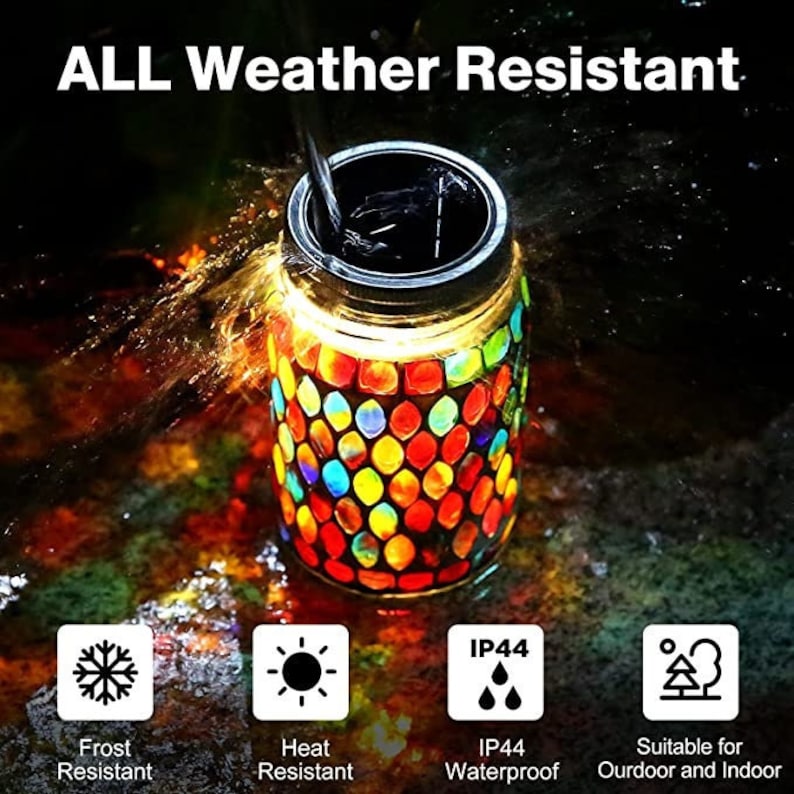 Solar Mosaic Waterproof Night Lanterns
