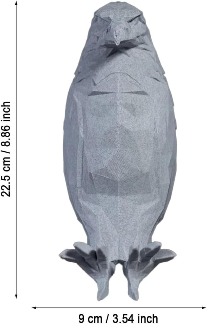 3D Eagle Wall Sconce LED Wall Lamp Resin Animal Statue