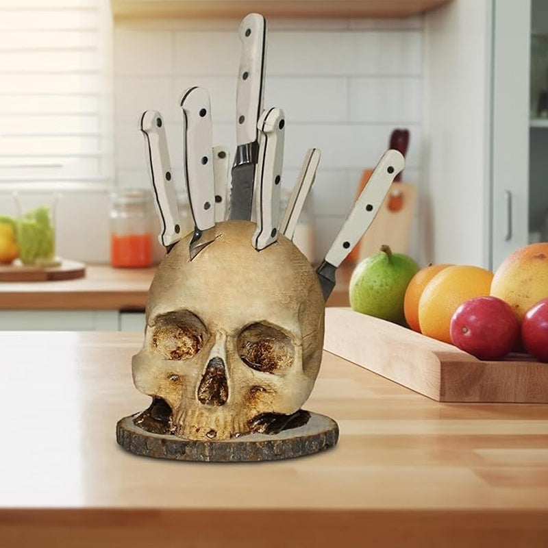 💀Skull Knife Holder for Kitchen Storage