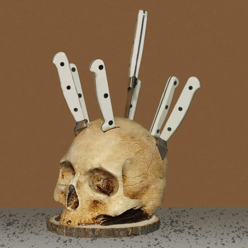💀Skull Knife Holder for Kitchen Storage