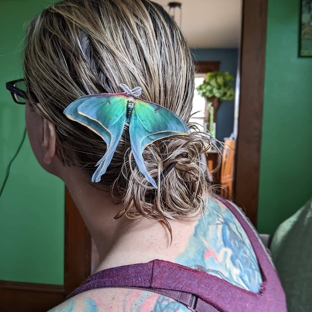 🦋Colored Moth Hair Clips