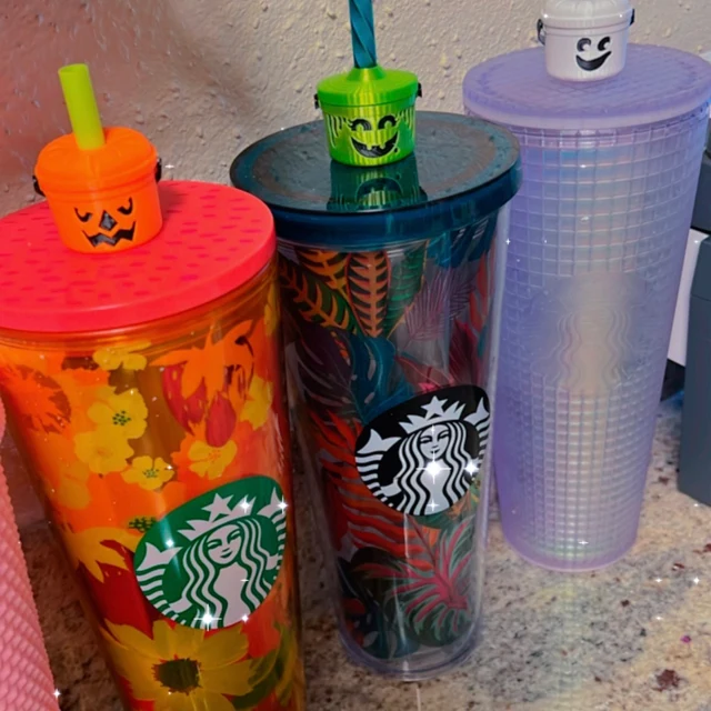 Straw Toppers Halloween Buckets