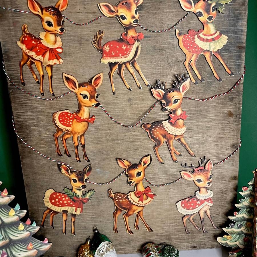 🎉BUY 2 GET 1 FREE OFFER (Add 3 items to the cart)🎄Christmas Vintage Bunting