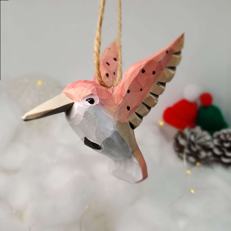 Wooden carved painted bird🦜