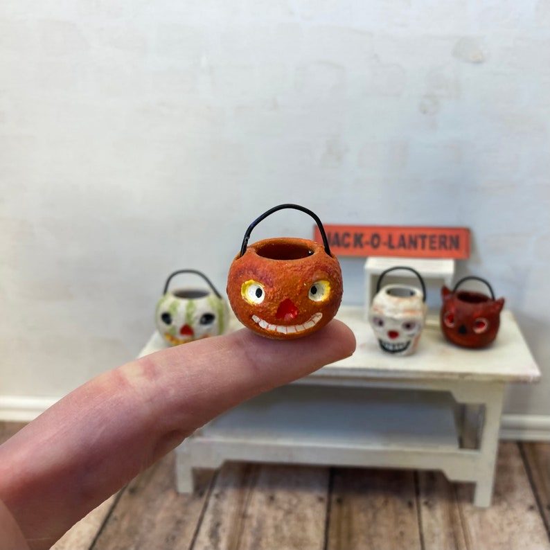 🎃Halloween candy bucket ornaments💀