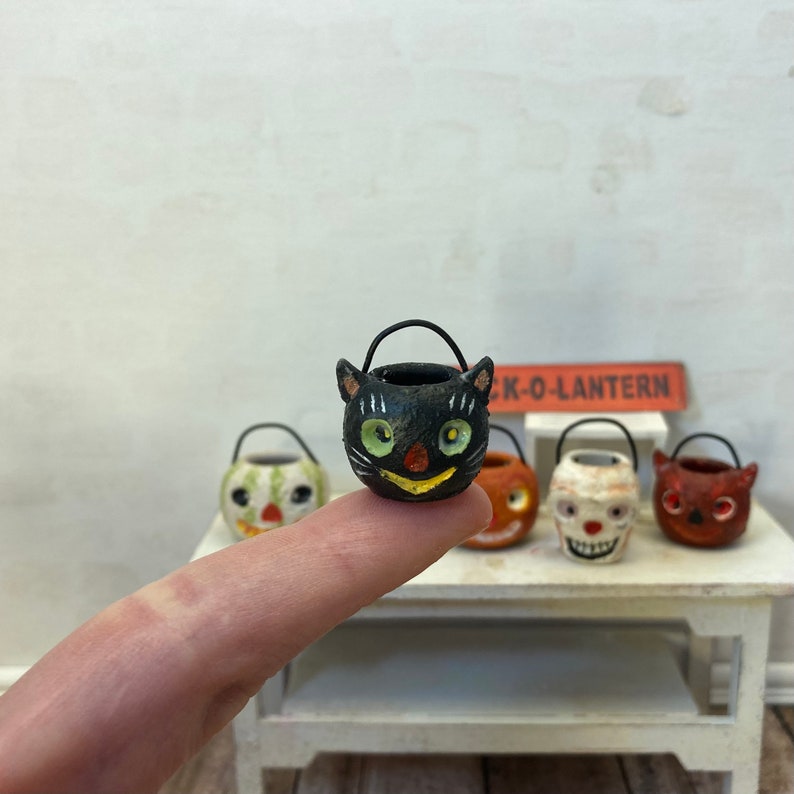 🎃Halloween candy bucket ornaments💀