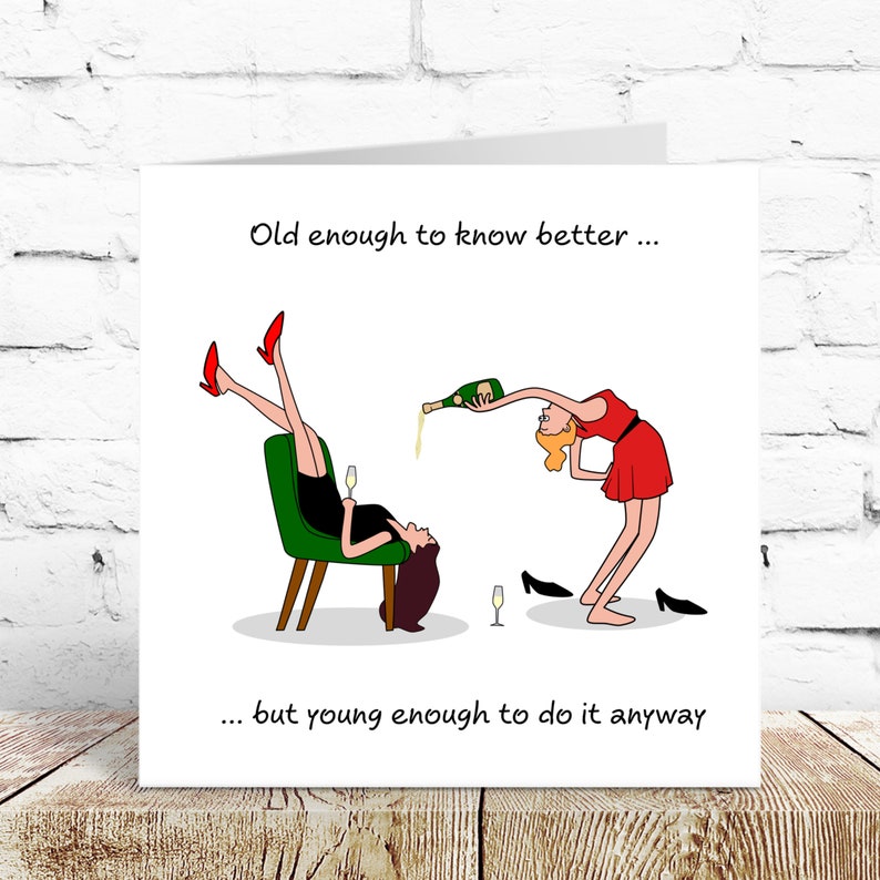🤣Humorous party birthday greeting card