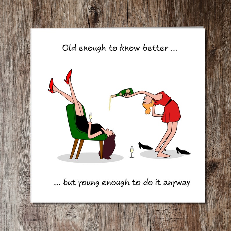 🤣Humorous party birthday greeting card