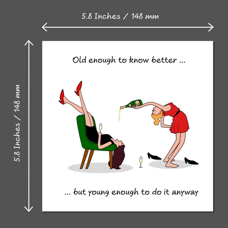 🤣Humorous party birthday greeting card