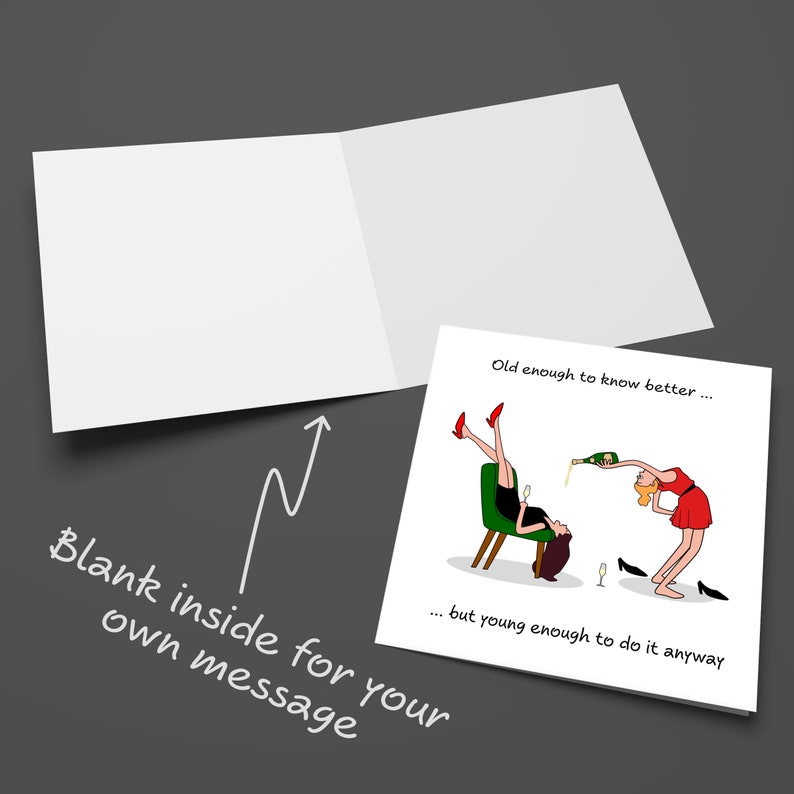 🤣Humorous party birthday greeting card