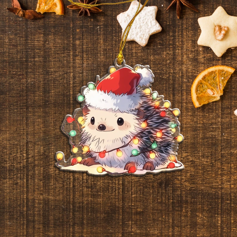 🎄Christmas hedgehog pendant🦔