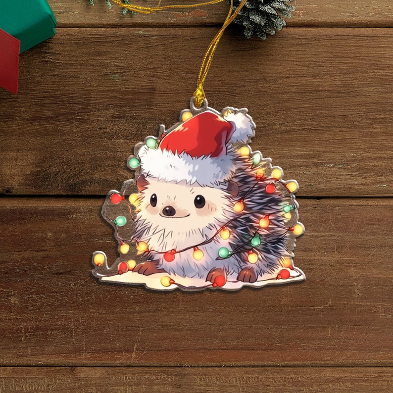 🎄Christmas hedgehog pendant🦔