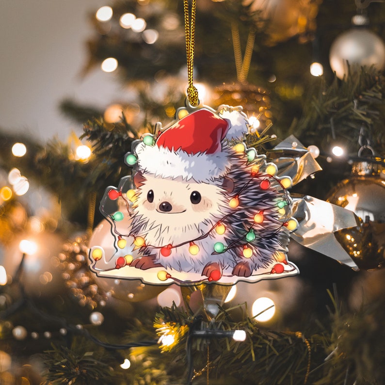 🎄Christmas hedgehog pendant🦔