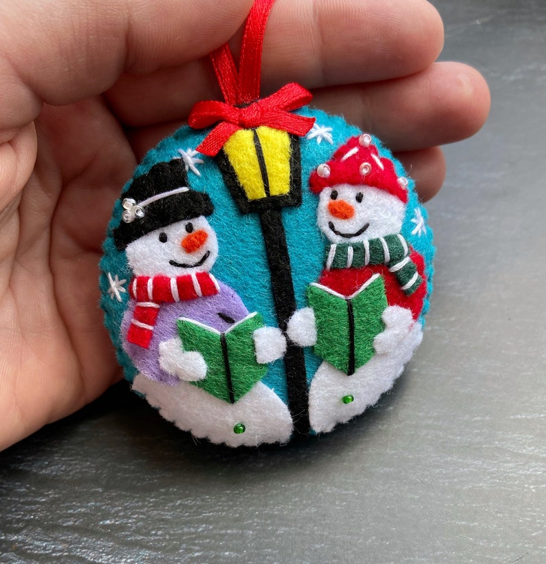 🎄Christmas Felt Snowman Pendant⛄