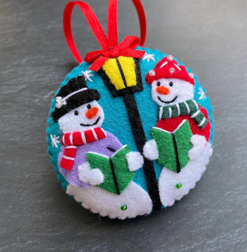 🎄Christmas Felt Snowman Pendant⛄