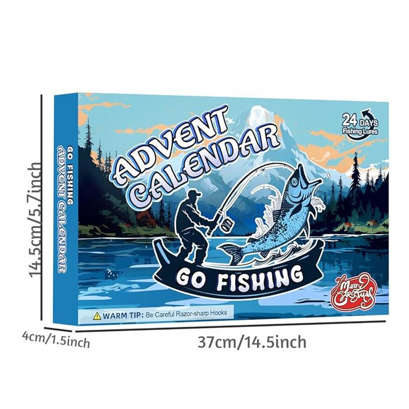 🎣24 Days Christmas Countdown Fish Tackle Set