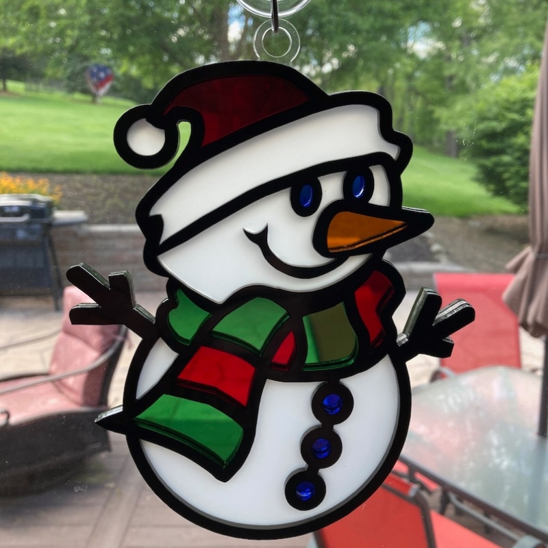 🎄 Early Christmas Sale 🎁Handcrafted Snowman Sun Catcher⛄