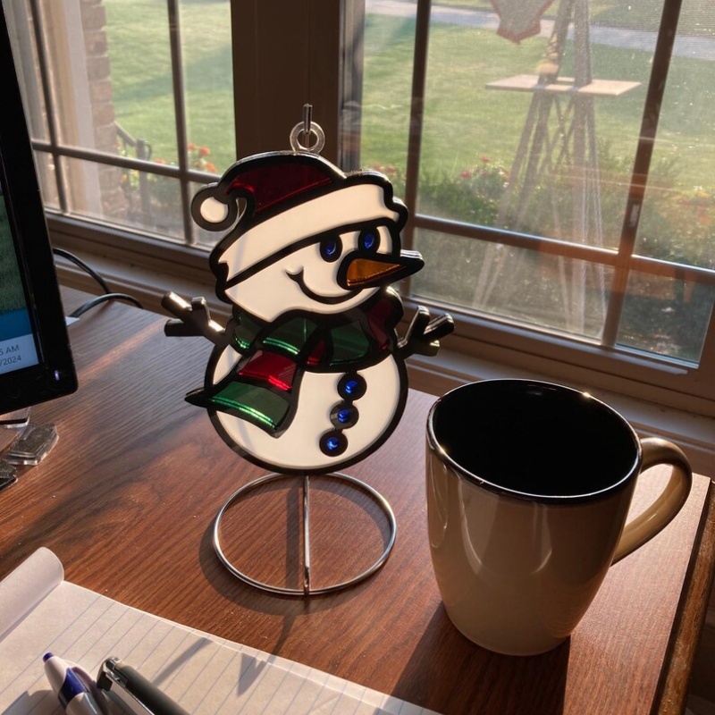 🎄 Early Christmas Sale 🎁Handcrafted Snowman Sun Catcher⛄