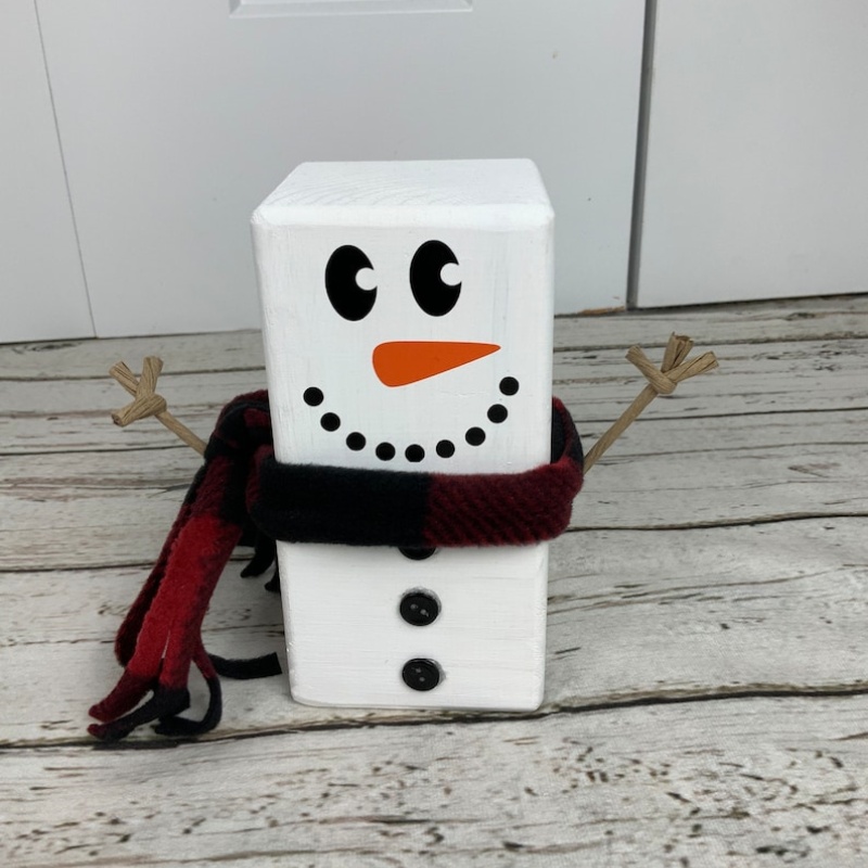 🎄Christmas Decor-Wood Block Snowman⛄