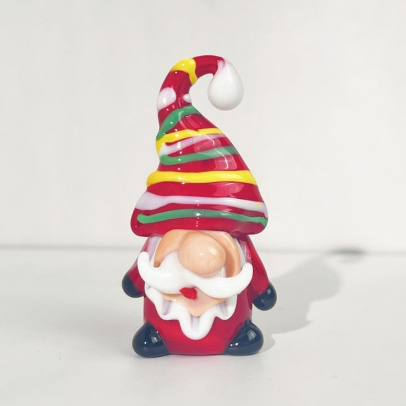 🎅Handmade Glass Gnome - Christmas Decoration