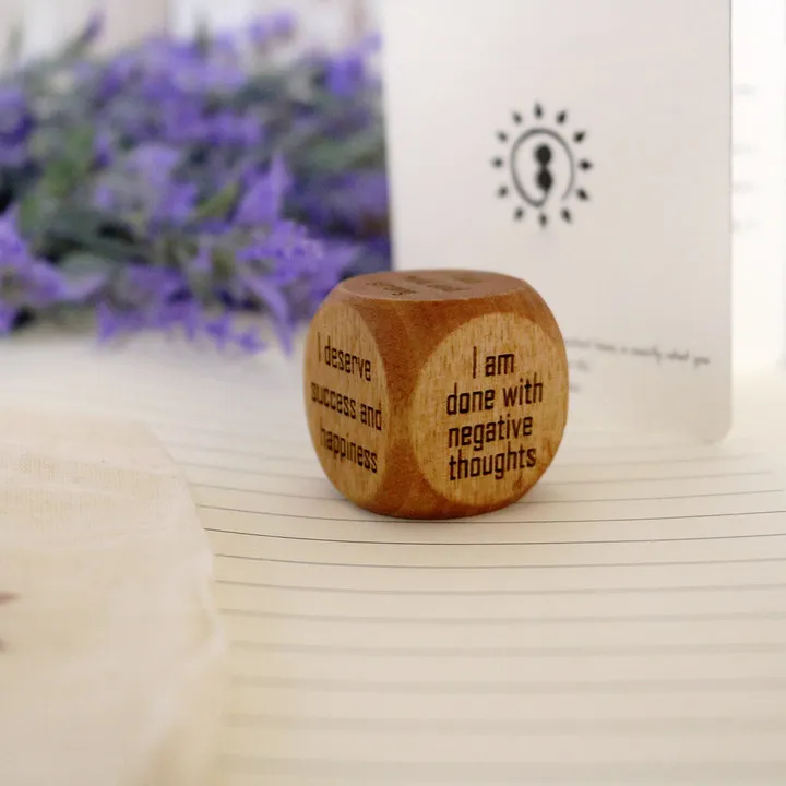 🎁Positive Affirmation Wooden Dice