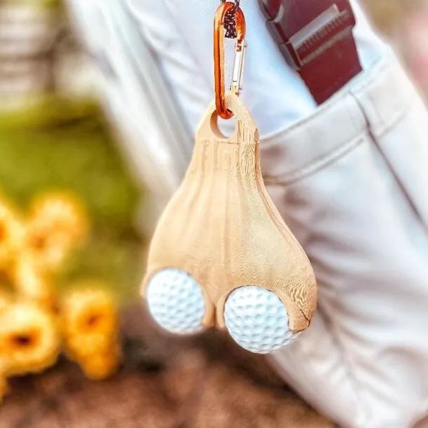 ⛳🤣Golf Ball Testicle Sac Holder: The Ultimate Gag Golfer Gift! 