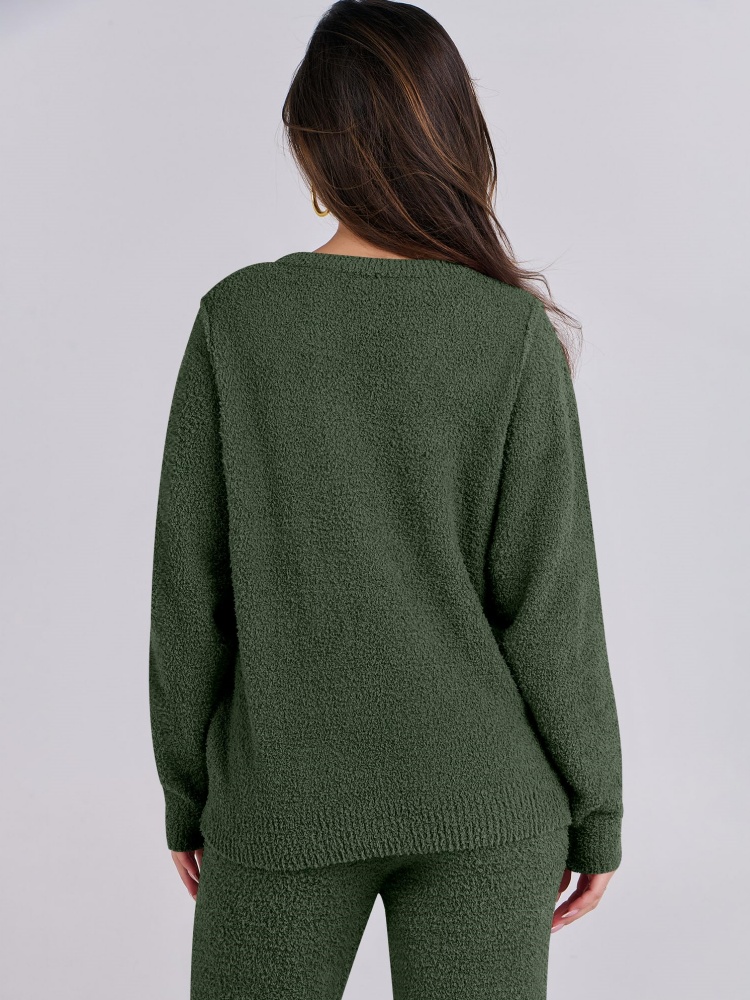 Women's Fuzzy Fleece Sets 2 Piece Outfits