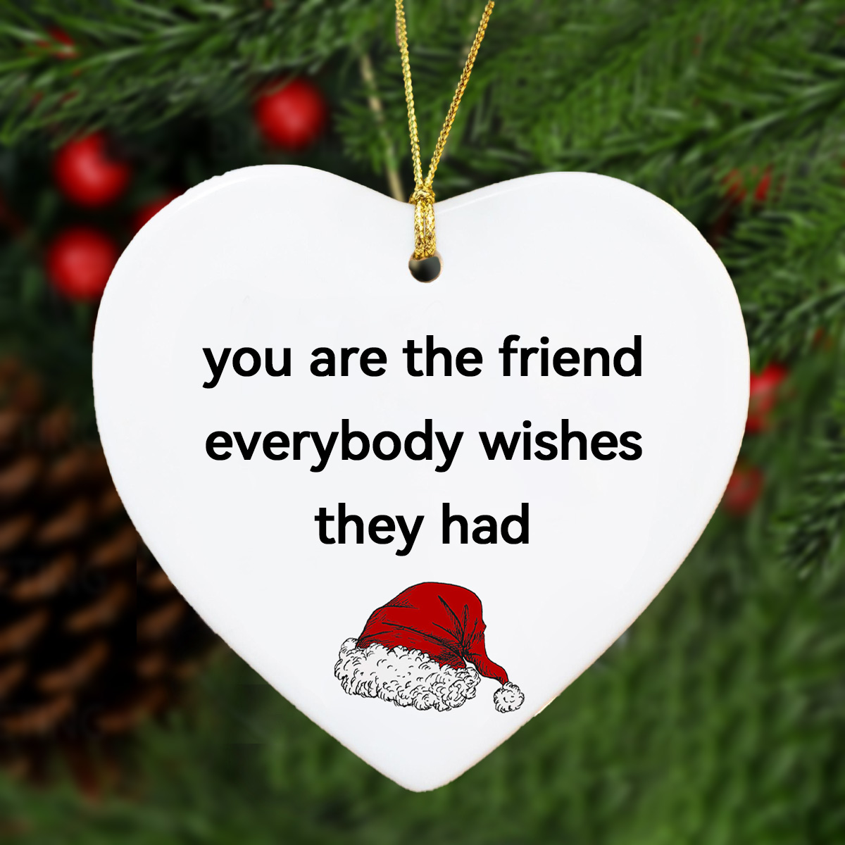 🌲Christmas Funny Heart Shaped Ornament