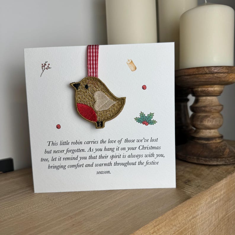 Remembrance Robin Christmas Card