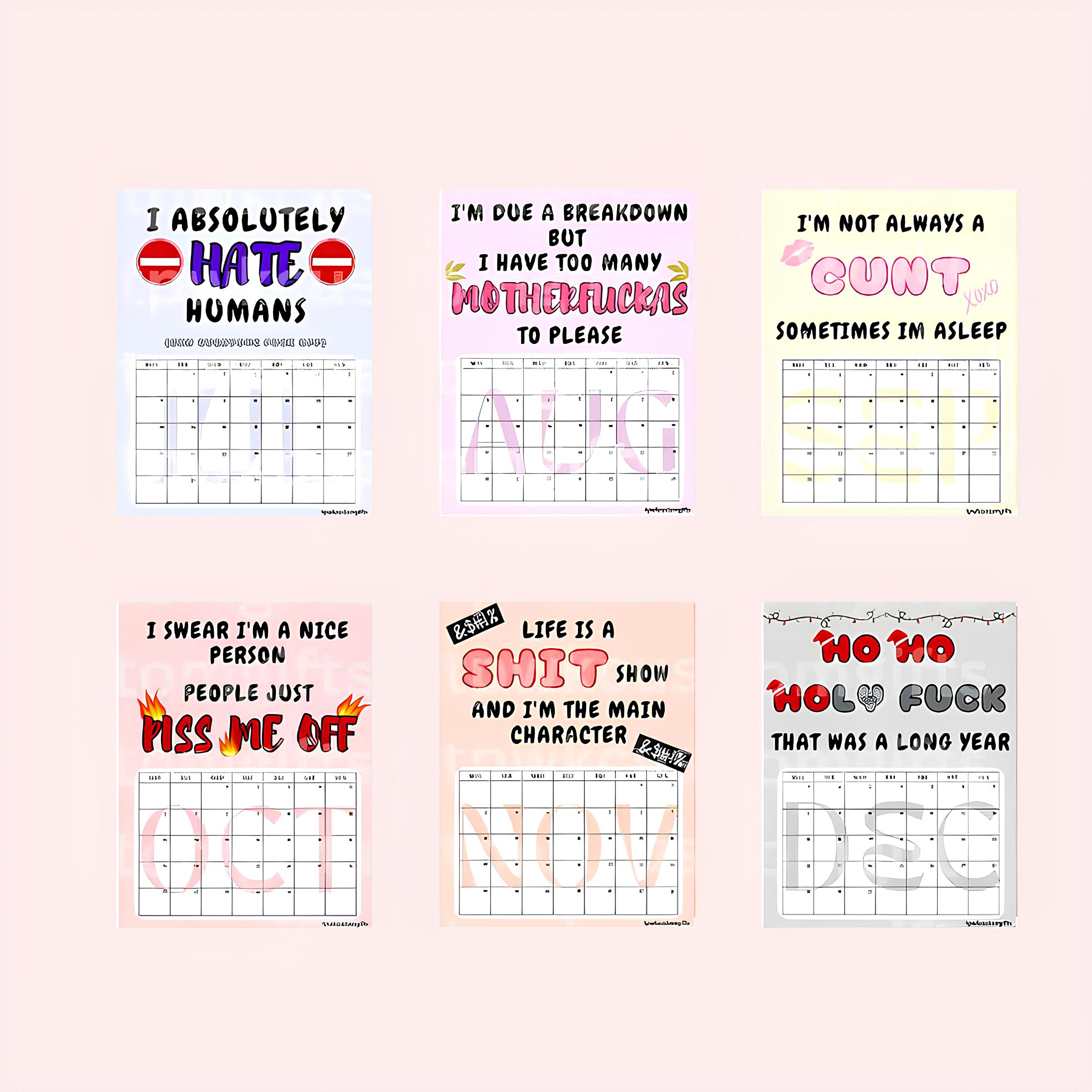 F*ck It, It's 2025 Calendar