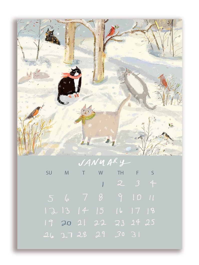 🎄Christmas Hot Sale | 🖼️2025 Dancing Cat Calendar