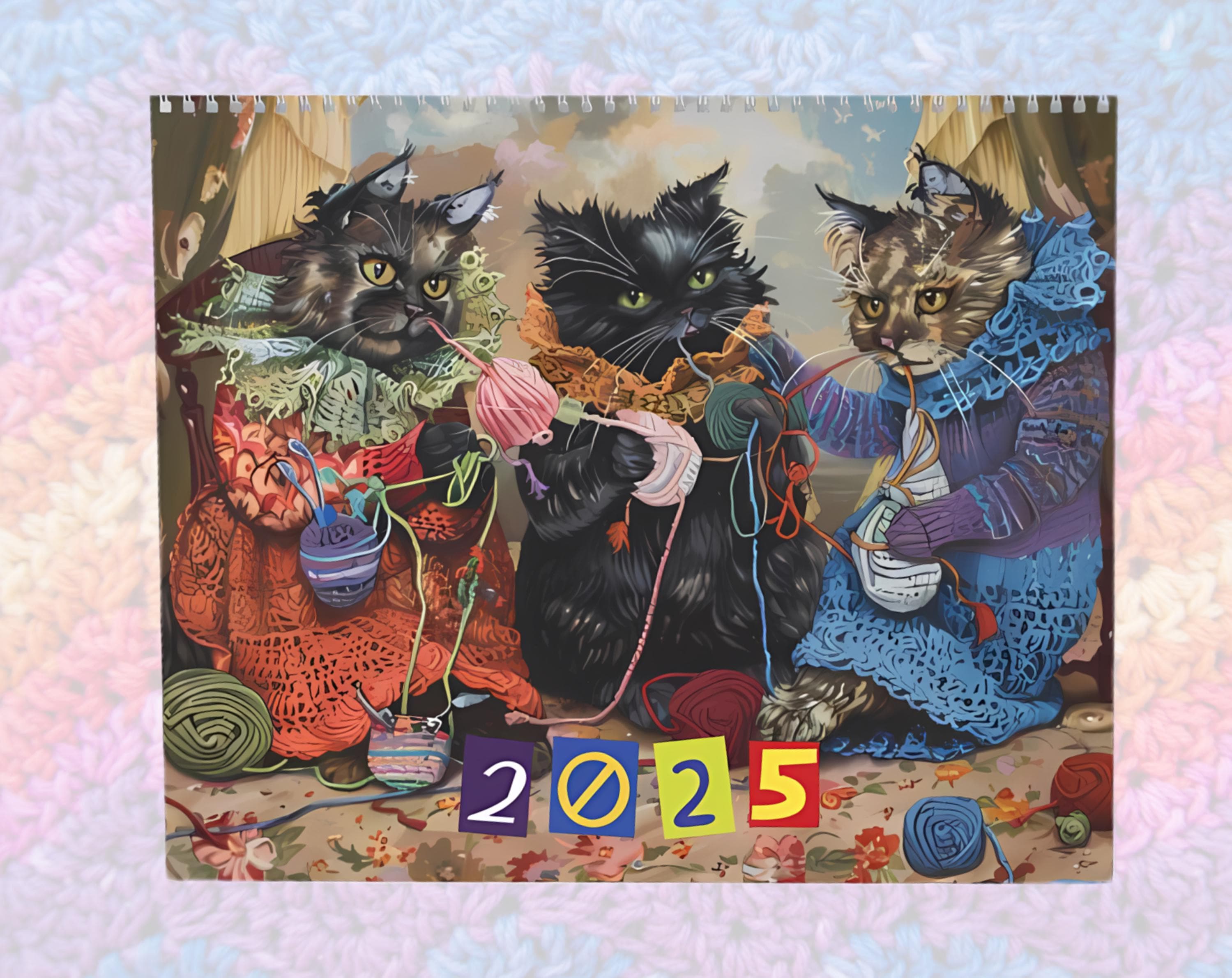 🧶🐱Crochet Cats Wall Calendars