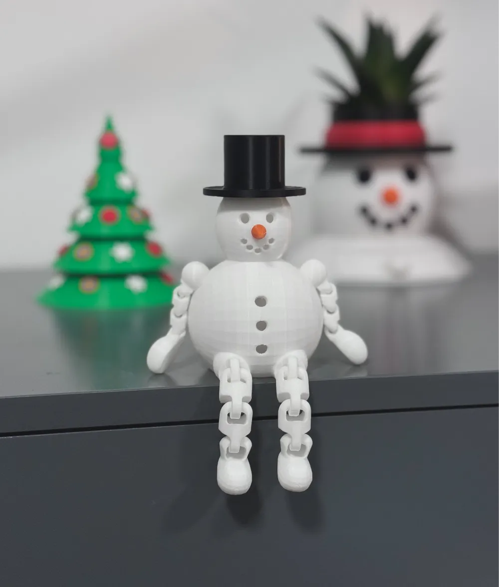 Christmas gift with movable joints