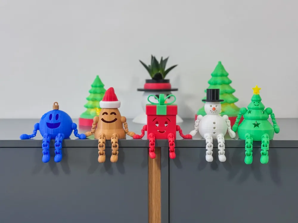 Christmas gift with movable joints