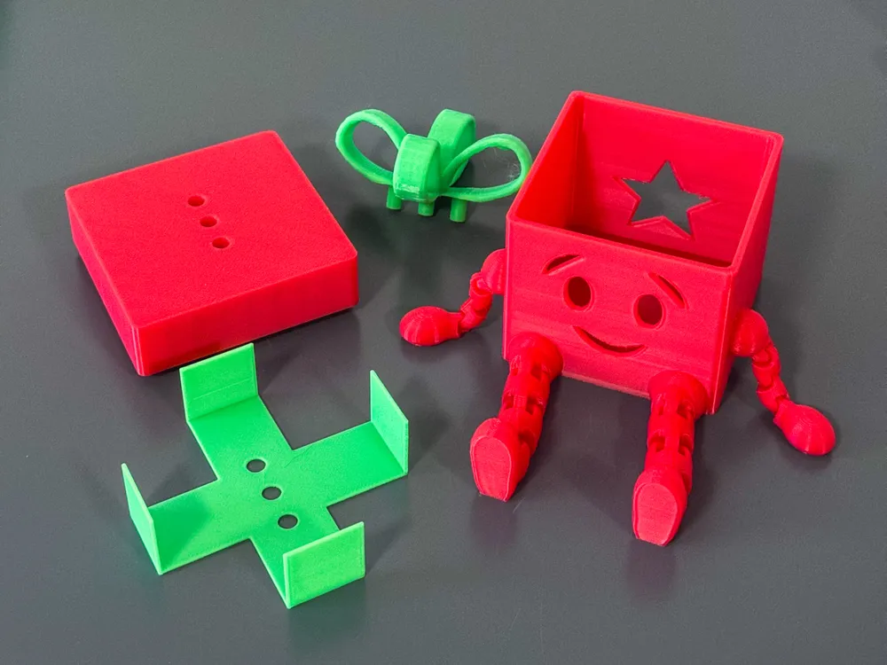 Christmas gift with movable joints