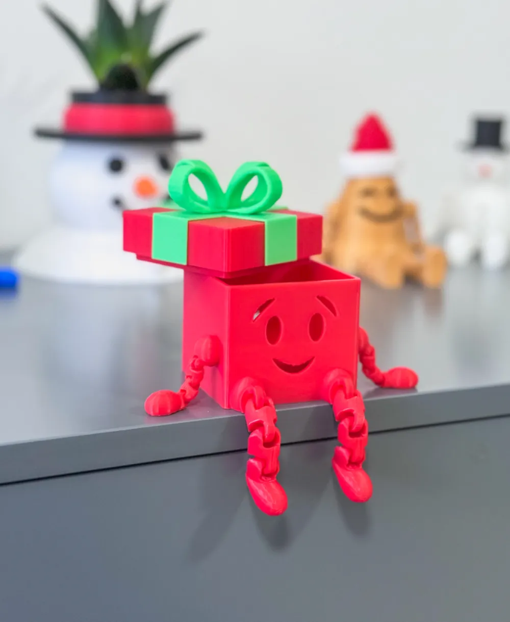 Christmas gift with movable joints